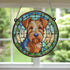 Welsh Terrier Stained Glass Effect Suncatcher